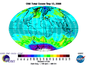 Current OMI Ozone Image