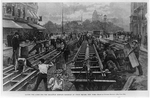 Laying the cable for the Broadway surface railroad at Union Square, New York