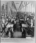 Interior of great weaving room, Fall River, Mass.