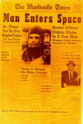“Man Enters Space” headline