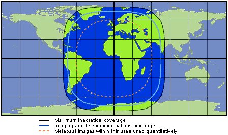 Meteosat coverage area