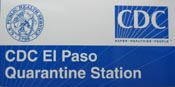 El Paso Quarantine Station sign