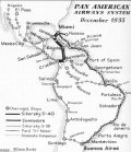 Pan Am Route Map – 1933