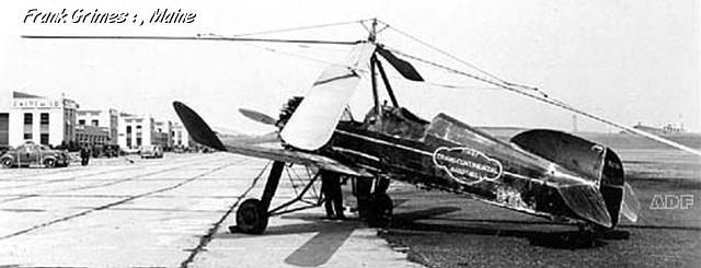 The Pitcairn-Cierva Autogyro.