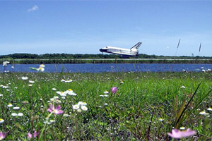 Space Shuttle Atlantis lands after mission STS-110