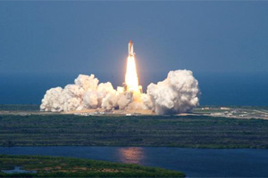 Liftoff of Space Shuttle Atlantis on mission STS-112