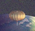 The Ultra-Long Duration Balloon floating over the Earth