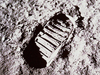Photo of first footprint on the moon.