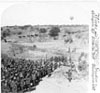 During the Boer War in South Africa, 1899-1902, a balloon is used to watch for the Boers