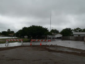 Image 4 of flooding across southwest Lubbock - click to enlarge