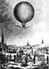 The first public balloon ascent, June 1783.