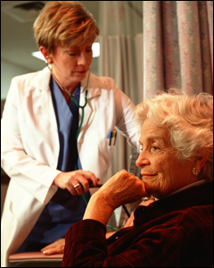 Picture of woman with a female doctor