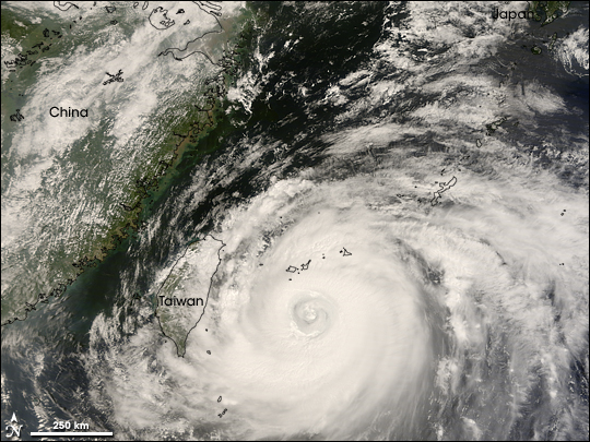 Typhoon Sinlaku Image. Caption explains image.