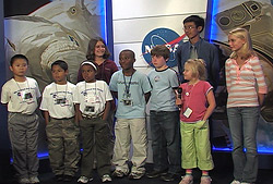 Naming students visit Kennedy Space Center