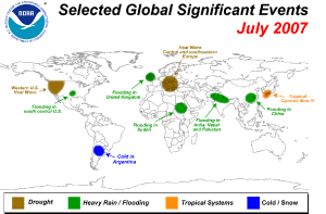 Selected Global Significant Events for July 2007