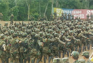 FARC mobilization in an undated photo. 