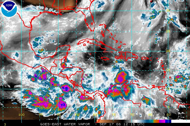 Latest GOES Water Vapor