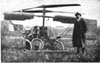 Handicapped by a heavy 80-hp engine, this early coaxial helicopter built by Emile Berliner along with J. Newton Williams, lifted its own weight into the air in 1908. 