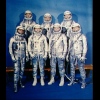 The Mercury Seven, the first Americans to travel into space, quickly became national idols. 