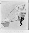 Octave Chanute's flying biplane glider, also known as the Chanute-Herring glider - 1896. 