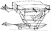 George Cayley's 1849 glider. He carried a young boy aloft in this aircraft. 