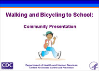 A sample slide from the KidsWalk-to-School Community Presentation