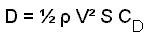 equation used to calculate drag