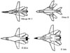 Wing sweep on different planes