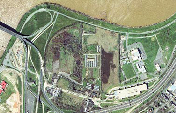 Image showing aerial view of Poplar Point.