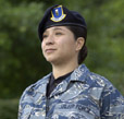 Latino military woman