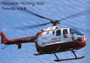 The Messerschmitt-Bölkow-Blohm BO-105 (Germany) is an example of a hingeless-rotor helicopter. 