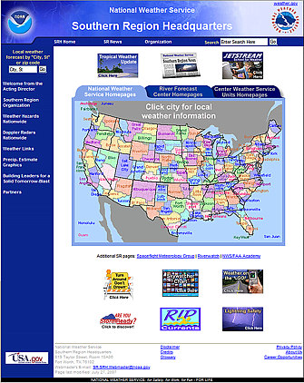NWS Southern Region Homepage