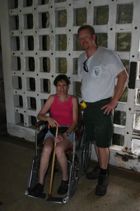 The Castillo is not fully accessible to persons in wheelchairs