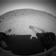 Mars Exploration Rover Spirit's view from its new location inside the shallow depression dubbed 'Laguna Hollow.'