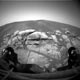 This image was taken by Mars Exploration Rover Opportunity's front hazard-avoidance camera, providing a circular sign of the success