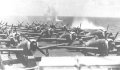 P-47s on deck of USS Manila Bay