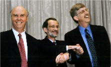 L-R: Venter, Patrinos, Collins