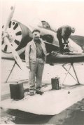 Wiley Post and Orion-Explorer seaplane