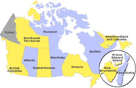 Map of Canada