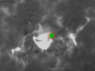 X-rays from the second portion of this flare event.