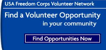 USA Freedom Corps Volunteer Network - Find Opportunities Now