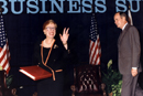 Barbara Hackman Franklin 2/1992 to 1/1993 w/ President Bush Sr.