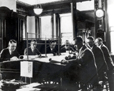 1926, NOAA National Weather Service Meteorologists preparing a forecast.