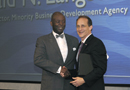MBDA Director is welcomed by SBA Administrator Steven C. Preston to the SBA Procurement Awards