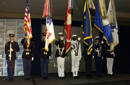 The National Color Guard posts the Colors