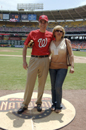 Secy Gutierrez with his wife on the field