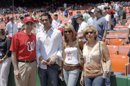 Secy Gutierrez with his family at the ball park