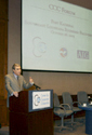 Secretary Carlos Gutierrez speaks to the business members of the New Orleans, Louisiana Chambers of Commerce