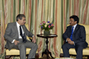 Secretary Carlos Gutierrez meets with Pakistan President Pervez Musharraf