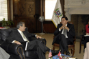 Secretary Carlos Gutierrez meets with Peruvian President Alan Garcia